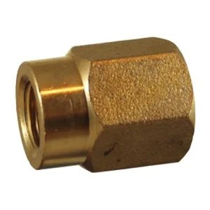 Brass Air Fitting Reducing Socket 1/4F-3/8F BSP 0129-0604