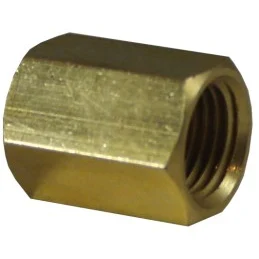 Brass Air Fitting Reducing Socket 1/4"F-1/2"F BSP 0129-0804