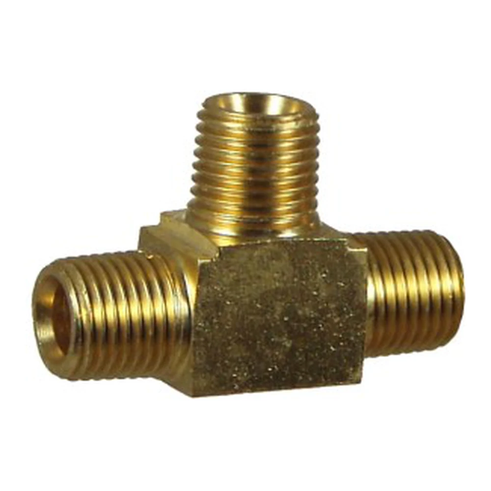 Brass Air Tee 1/8" Male 3-Way BSP 0135M-02