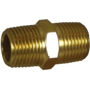 Brass Reducing Hex Nipple 1"M-1/2"M BSP 0173-1608