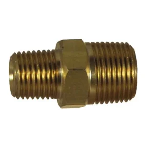 Brass reducing hex nipple air fitting Geelong