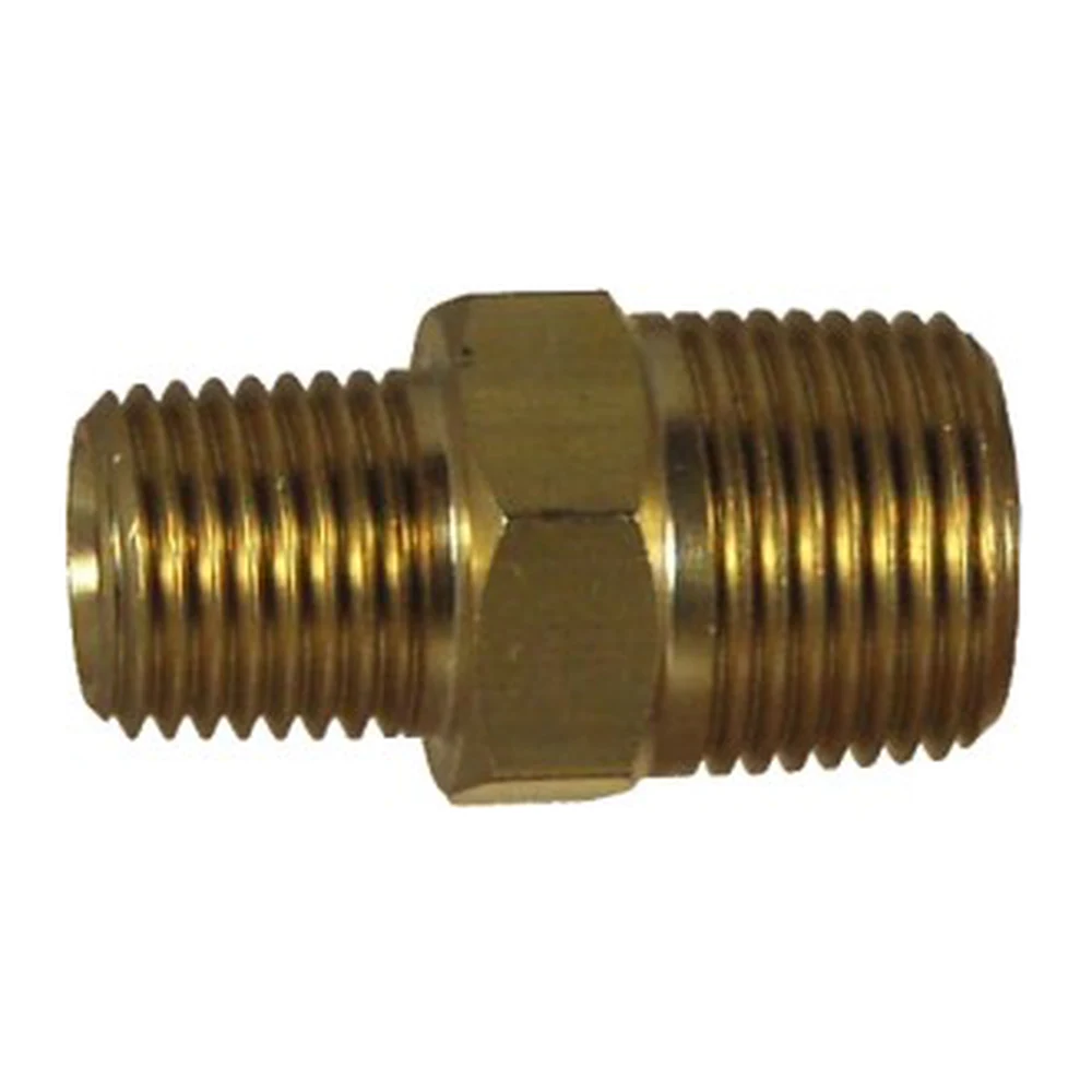 Brass reducing hex nipple air fitting Geelong