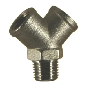 Brass Air Y-Piece 1/4" Male to Female BSP 0175MF-04