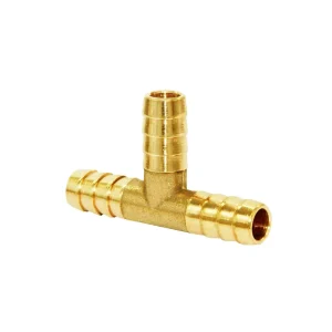 Brass barbed T-piece 3/8 hose air fitting Geelong