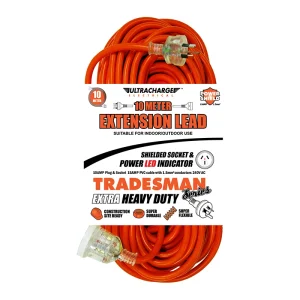 Ultracharge Extra Heavy Duty Extension Lead 10A 10m UR240/10T