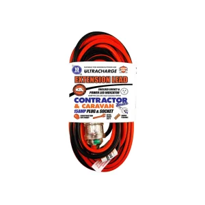 Ultracharge Contractor Extension Lead 15A 10m UR250/10C